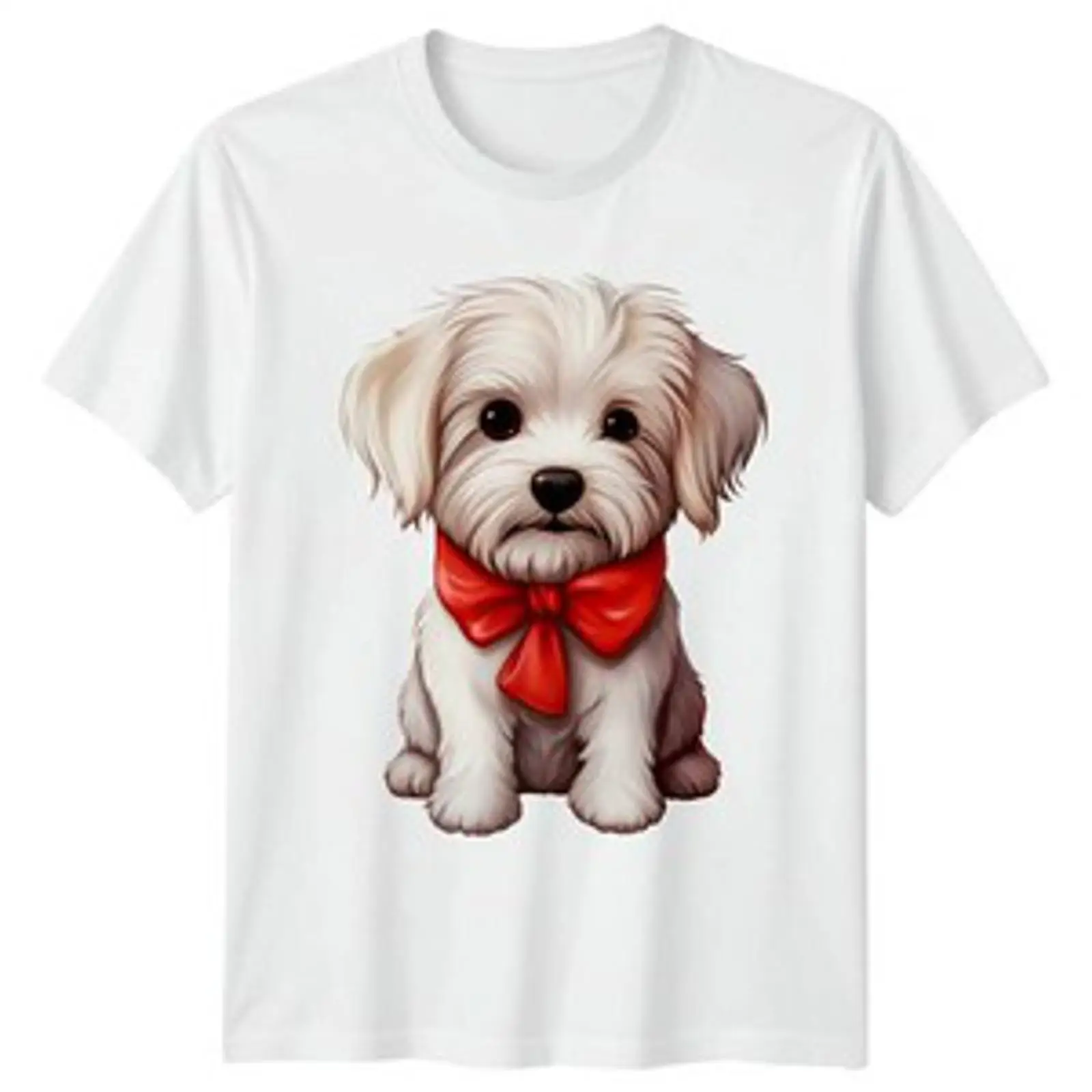 Vintage Fashion Herren - Camiseta Malteser Hund Welpe Tiere para