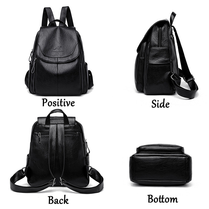 Vintage Fashion Boutique - Mochila Vintage de Cuero Suave para