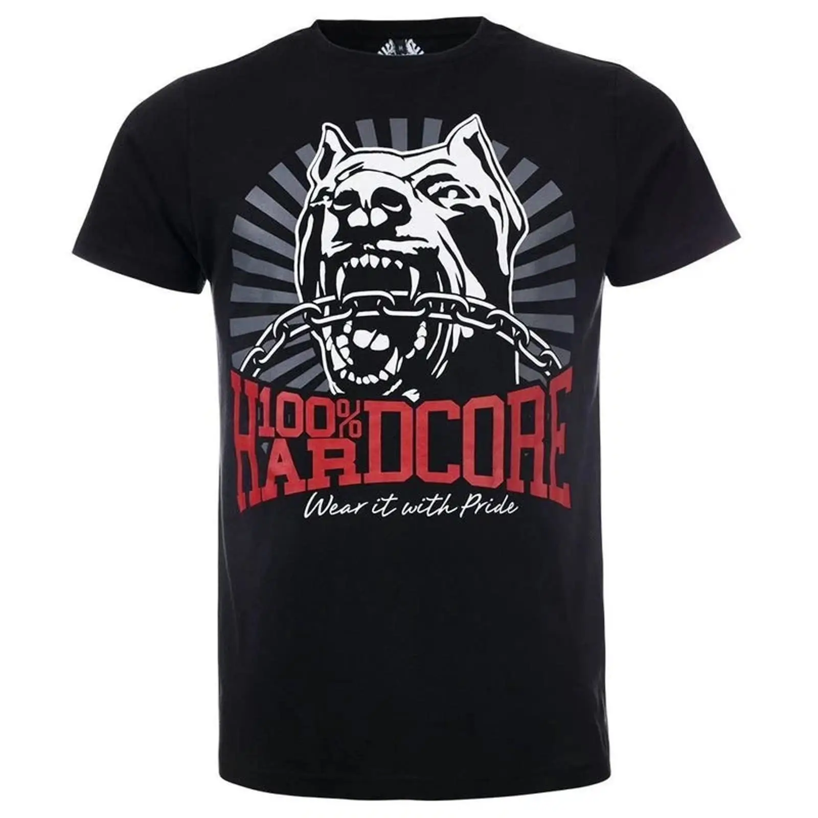Vintage Fashion Herren - Camiseta HARDCORE para Hombre, Modelo 100,
