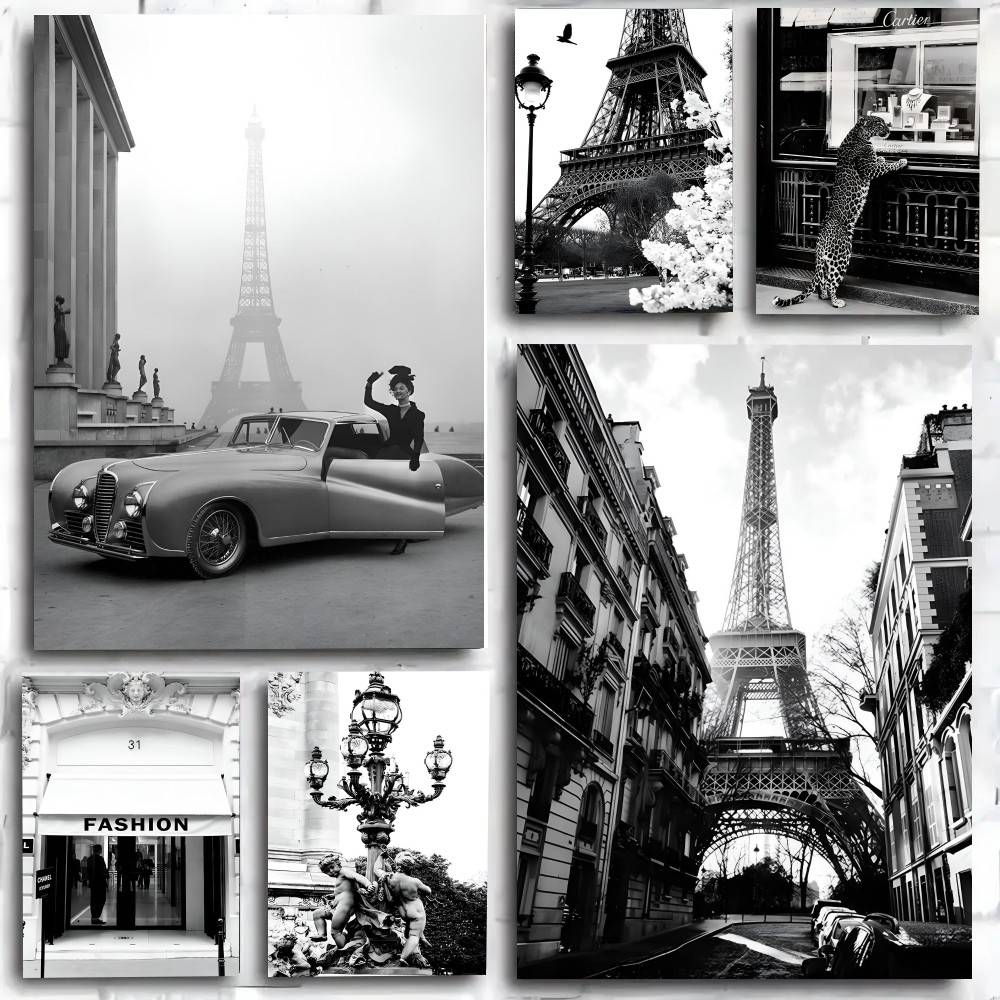 Vintage Fashion Illustrations - Póster de la Torre Eiffel en