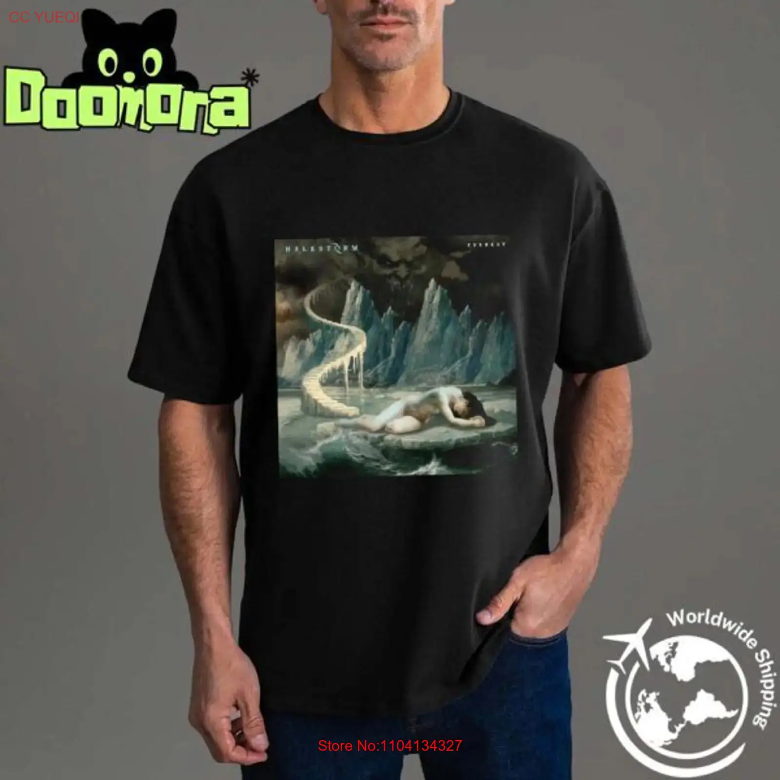 Vintage Fashion News - Camiseta para fans de Halestorm Eve