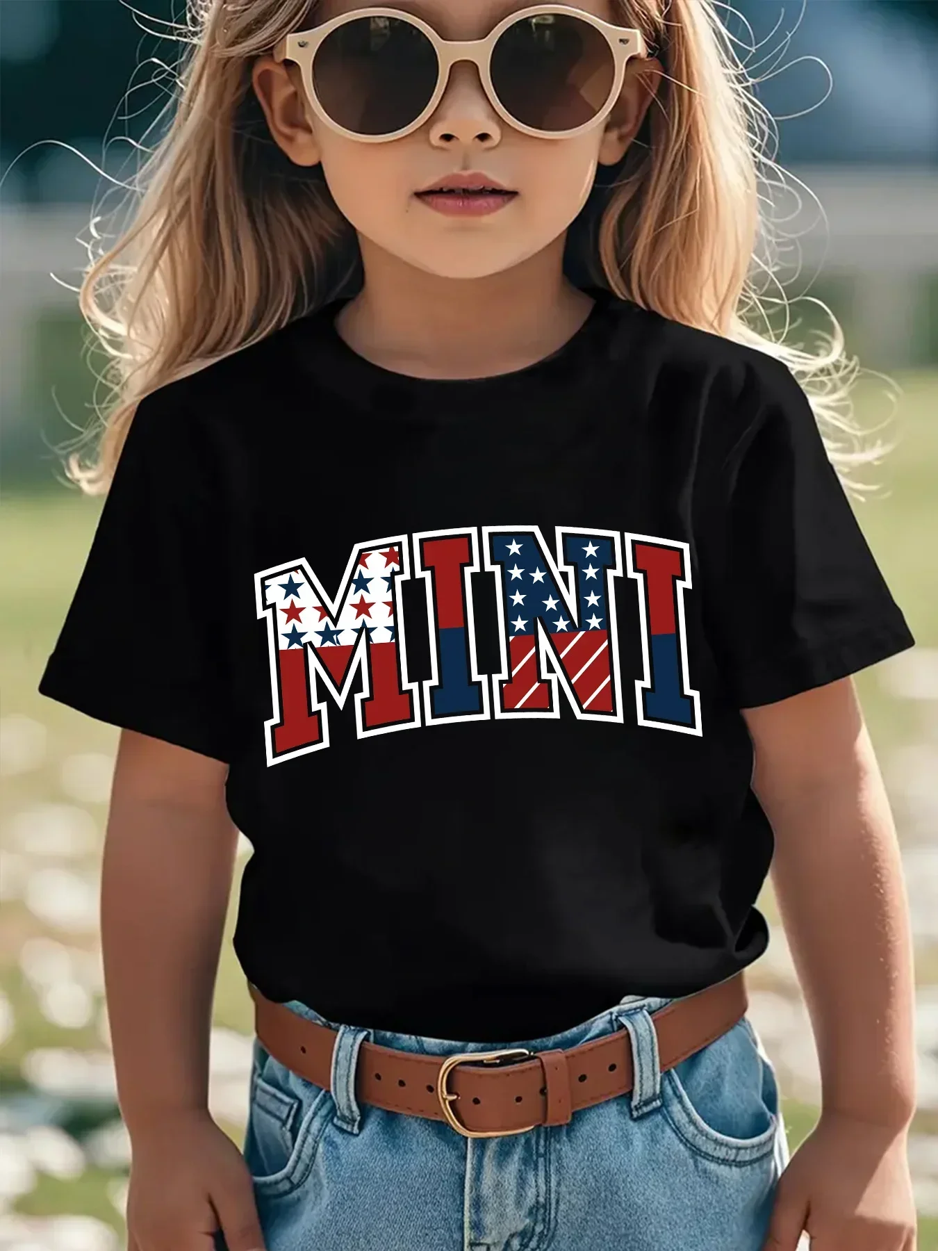 Vintage Fashion Font - Camiseta para Niñas con Diseño de