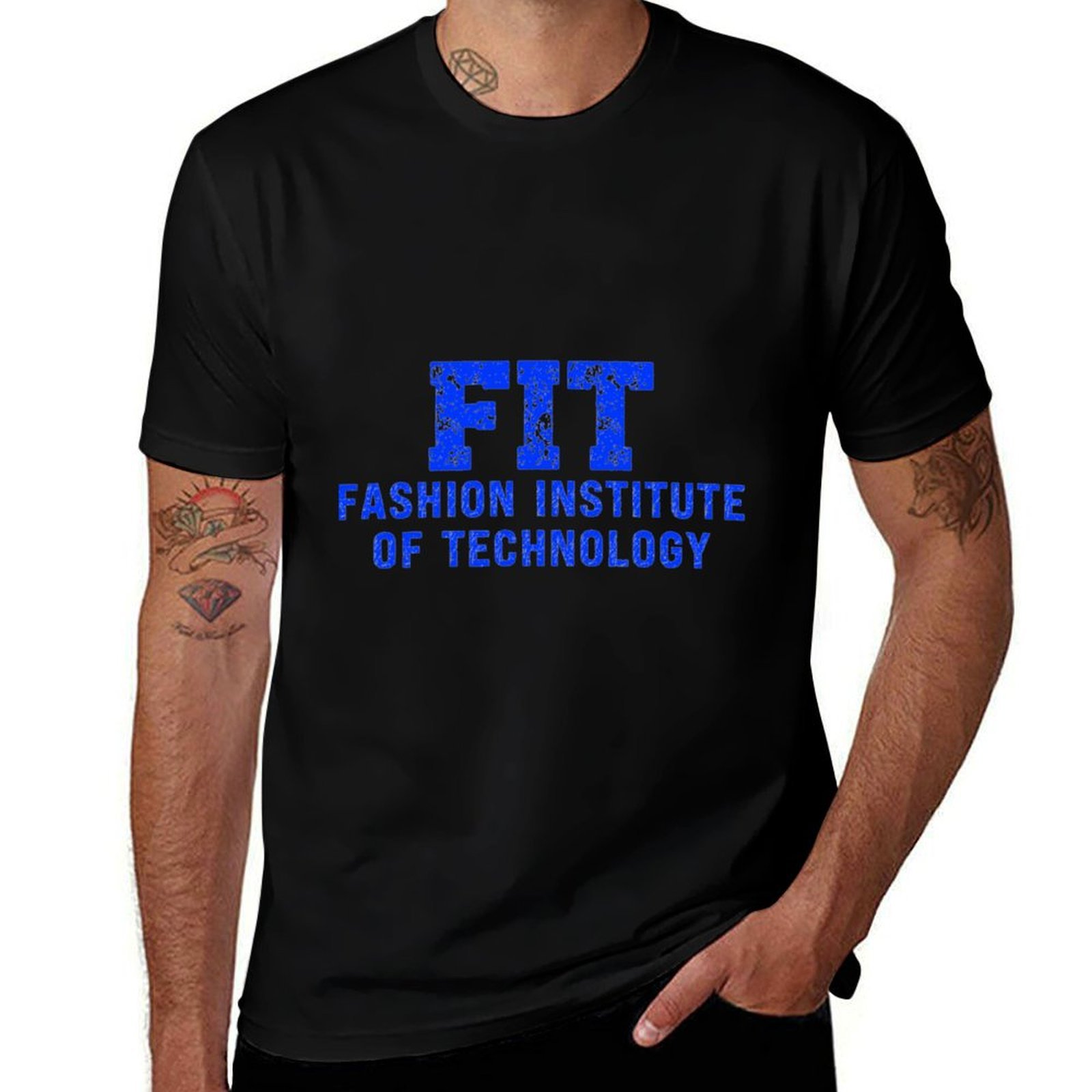 Vintage Fashion Font - Fashion Institute of Technology FIT NYC-Camiseta