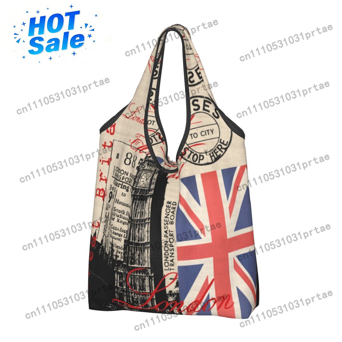 Vintage Fashion Uk - Bolsa de Compras Personalizada Retro Vintage