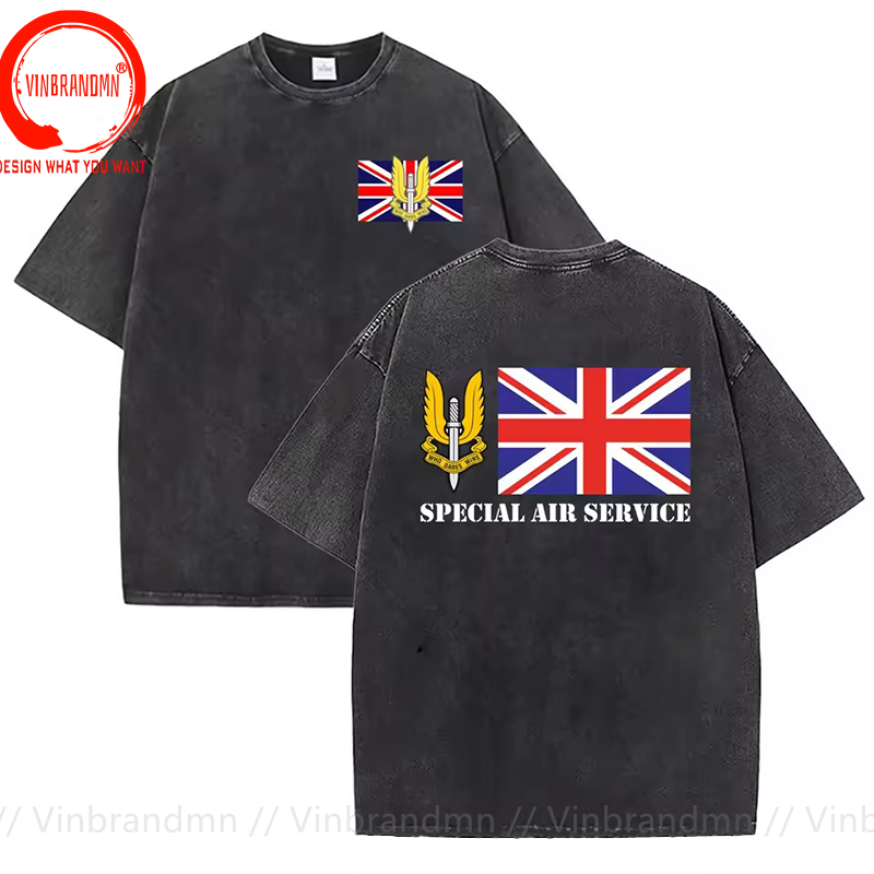 Vintage Fashion Uk - Camiseta de algodón lavada Vintage, camiseta