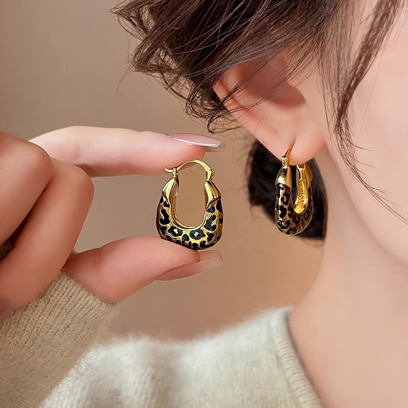 Vintage Fashion Illustrations - FTCY Pendientes de aro en forma