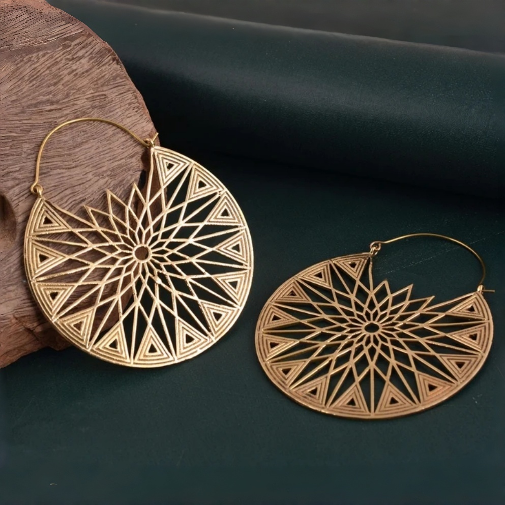 Pendientes de aro redondos con - Vintage Fashion Illustrations reseña y precio