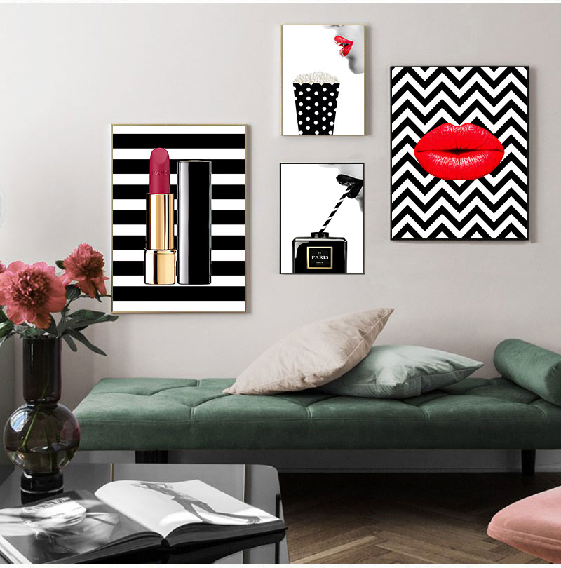 Pósteres impresos, pintura en  - Vintage Fashion Prints For Wall reseña y precio