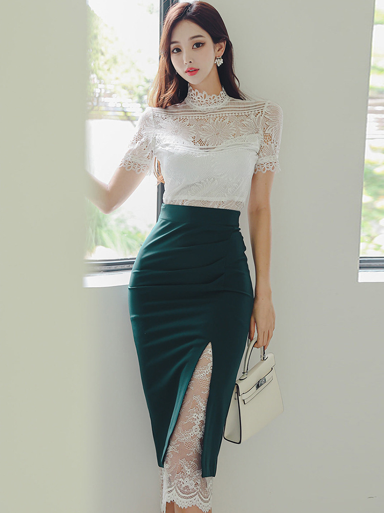 Conjunto de 2 piezas de encaje - Vintage Fashion Pieces reseña y precio