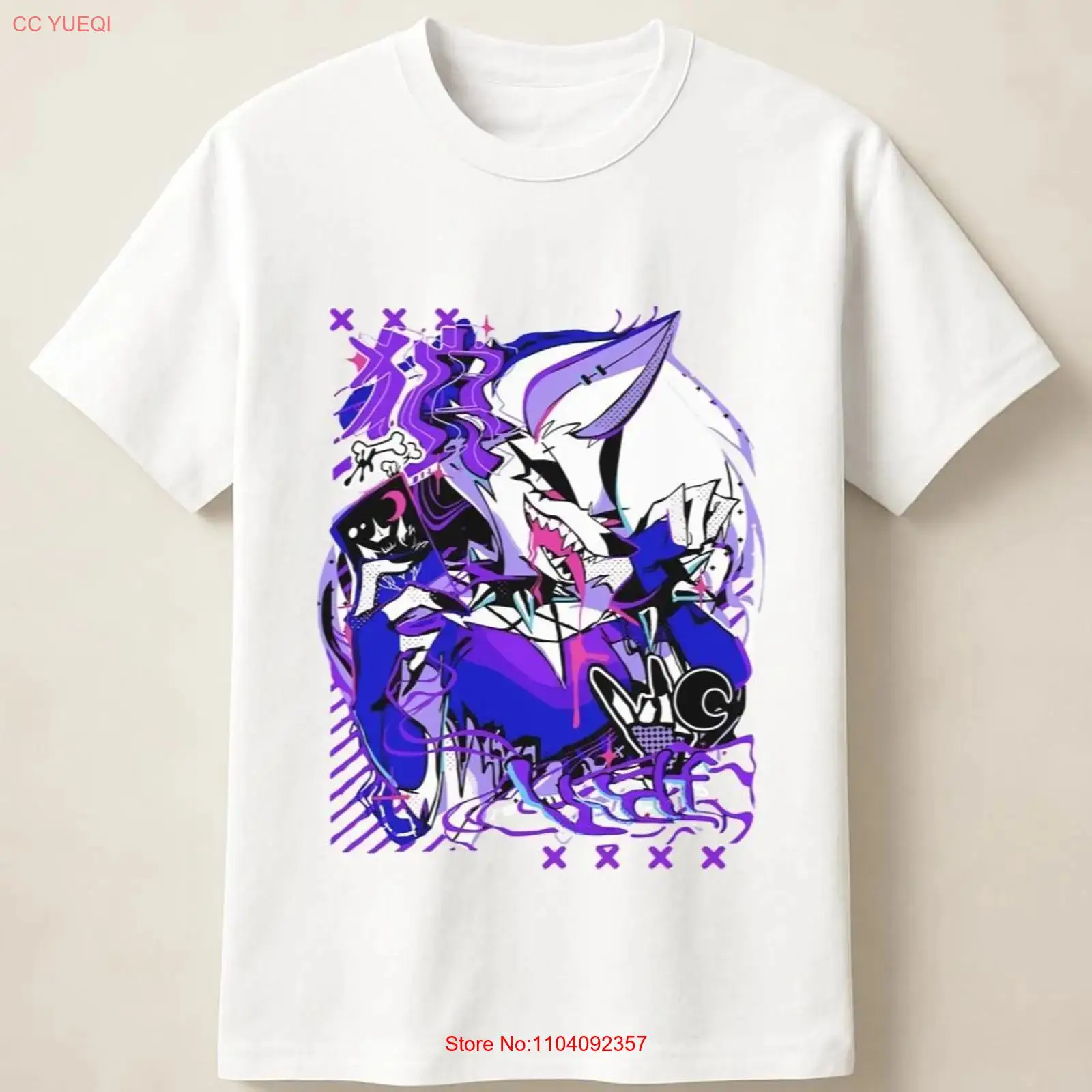 Camiseta Morada con Estampado  - Vintage Fashion Illustrations reseña y precio