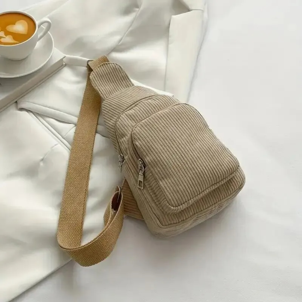 Bolso cruzado de pana Vintage, - Vintage Fashion Boutique reseña y precio