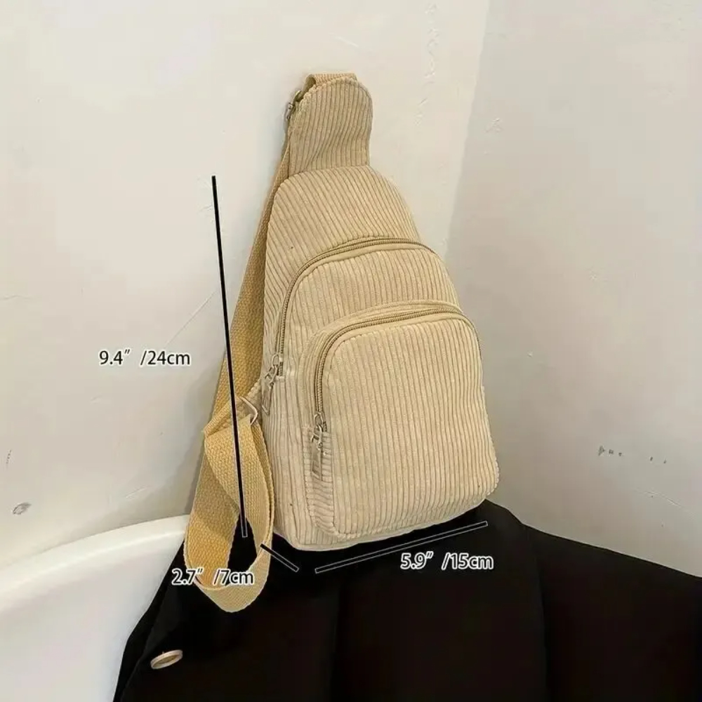 Bolso cruzado de pana Vintage, - Vintage Fashion Boutique reseña y precio