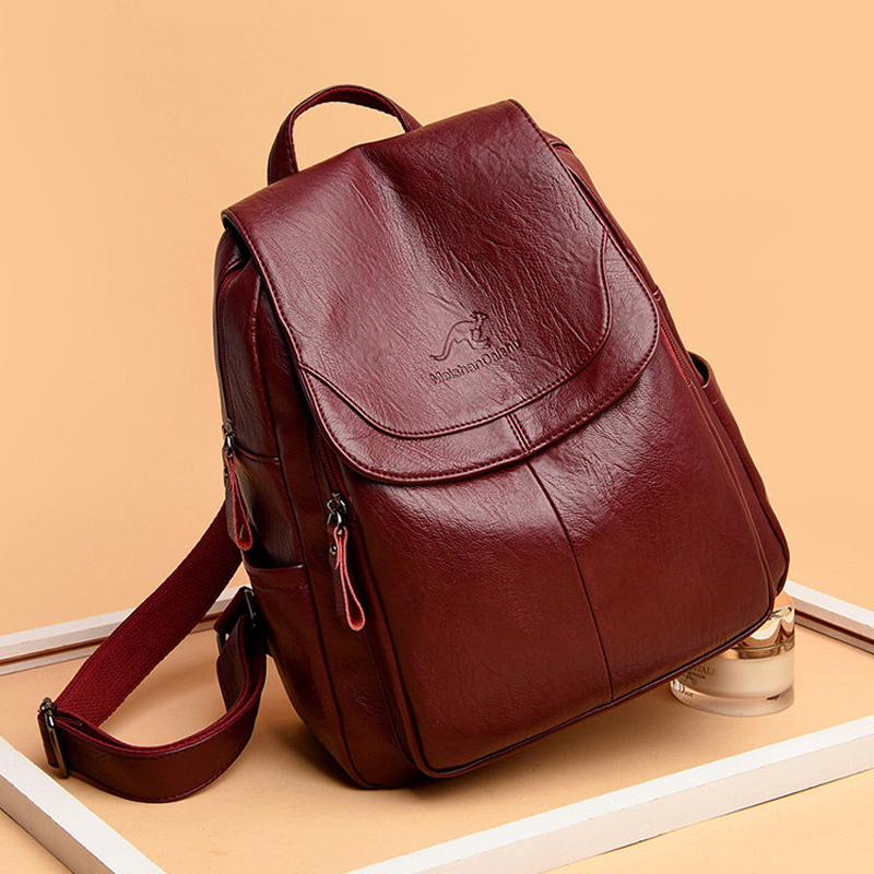 Mochila Vintage de Cuero Suave - Vintage Fashion Boutique reseña y precio