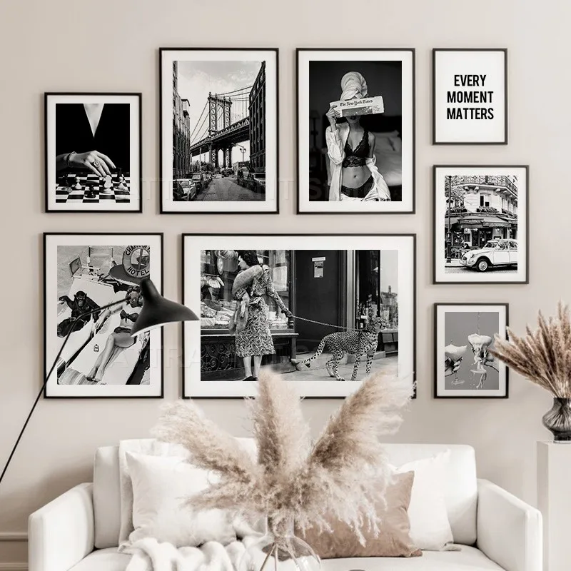 Cuadro sobre lienzo para pared - Vintage Fashion Prints For Wall reseña y precio