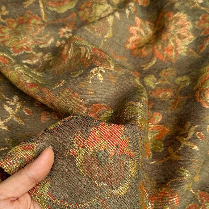 Tela Jacquard de hilo brillant - Vintage Fashion Boutique reseña y precio