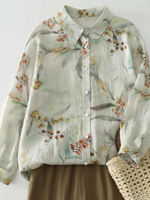 Camisa Holgada de Manga Larga  - Vintage Fashion Influencers reseña y precio