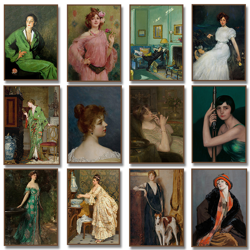 Póster de Retrato de Mujer del - Vintage Fashion Prints For Wall reseña y precio