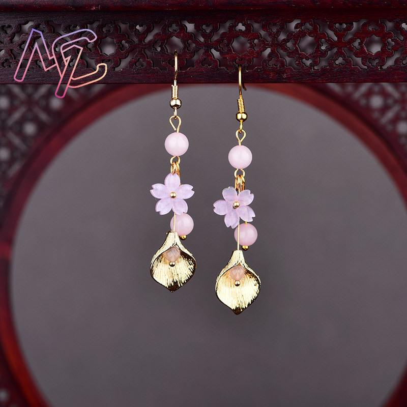 Pendientes de flores de Jade N - Vintage Fashion For Women reseña y precio