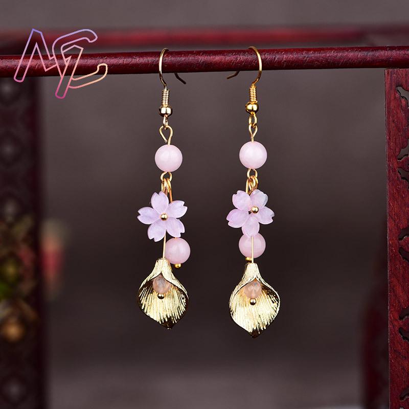 Pendientes de flores de Jade N - Vintage Fashion For Women reseña y precio