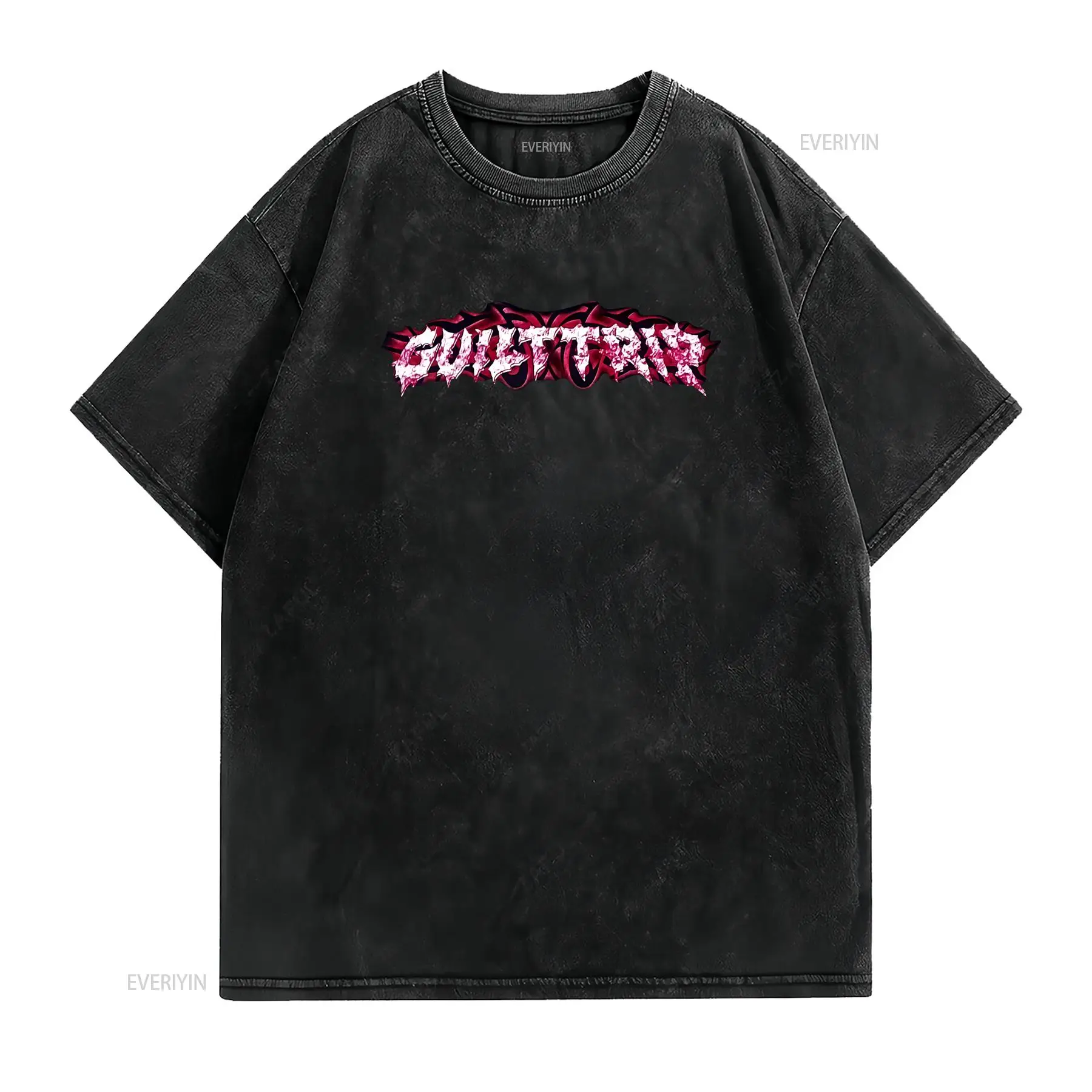 Camiseta Casual de Estilo Góti - Vintage Fashion Font reseña y precio