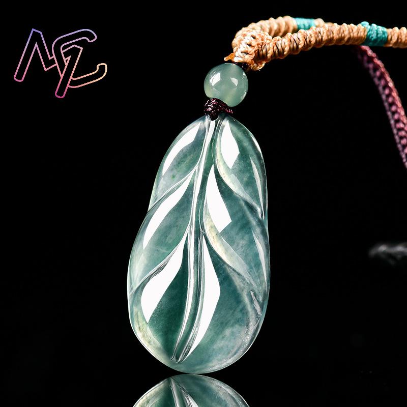 Colgante de hoja de jadeíta de - Vintage Fashion For Women reseña y precio