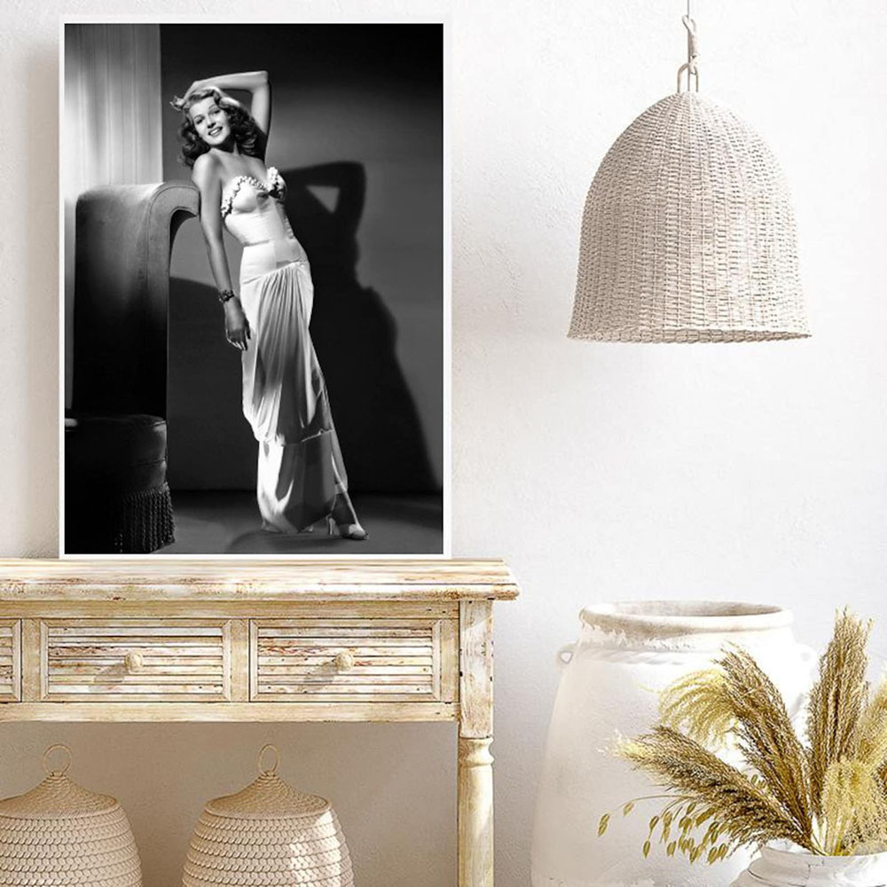 Póster de Rita Hayworth, blanc - Vintage Fashion Prints For Wall reseña y precio
