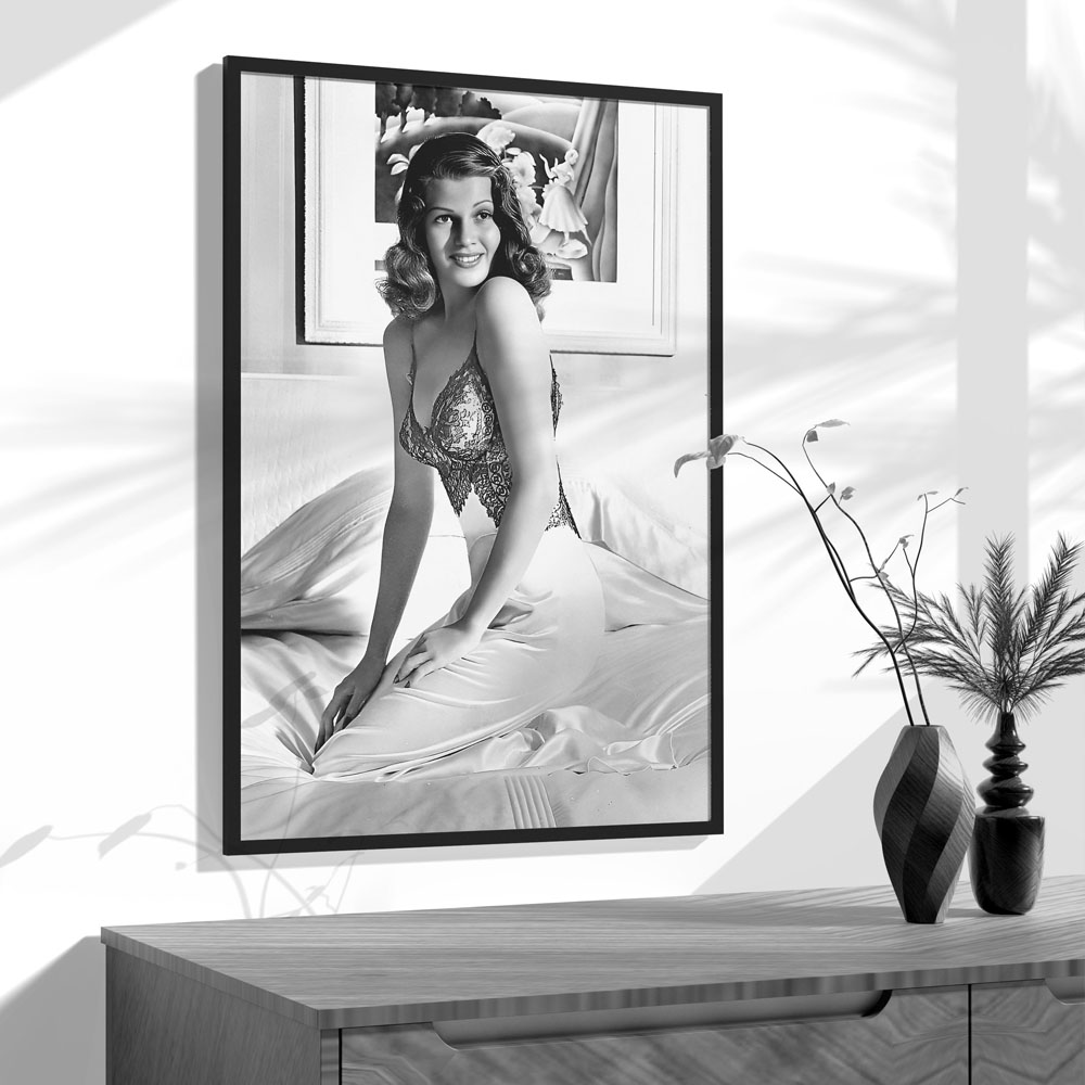 Póster de Rita Hayworth, blanc - Vintage Fashion Prints For Wall reseña y precio