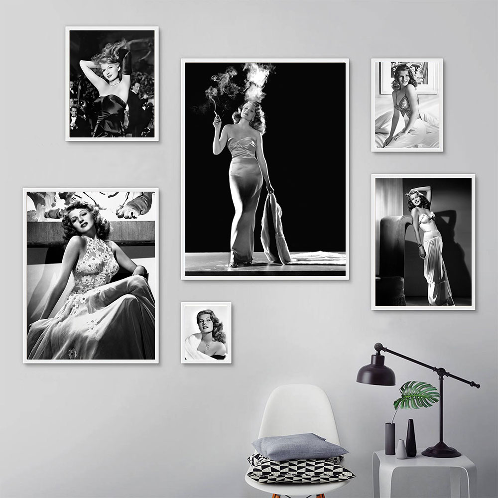 Póster de Rita Hayworth, blanc - Vintage Fashion Prints For Wall reseña y precio