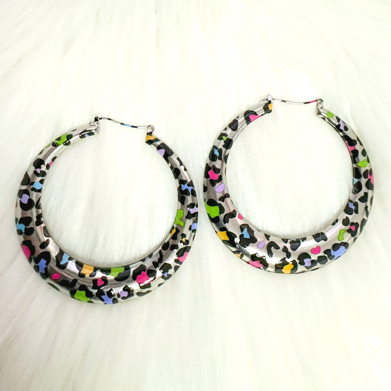 Pendientes grandes con estampa - Vintage Fashion Illustrations reseña y precio