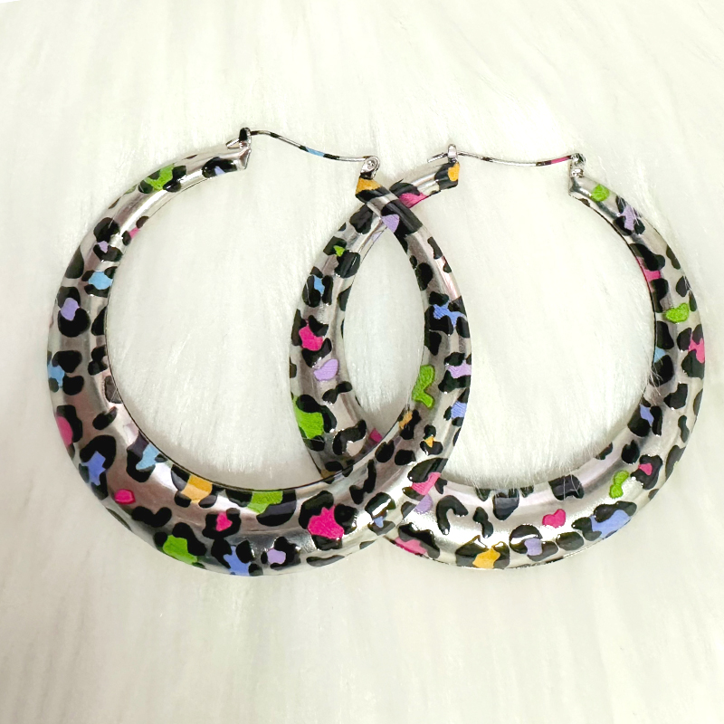 Pendientes grandes con estampa - Vintage Fashion Illustrations reseña y precio