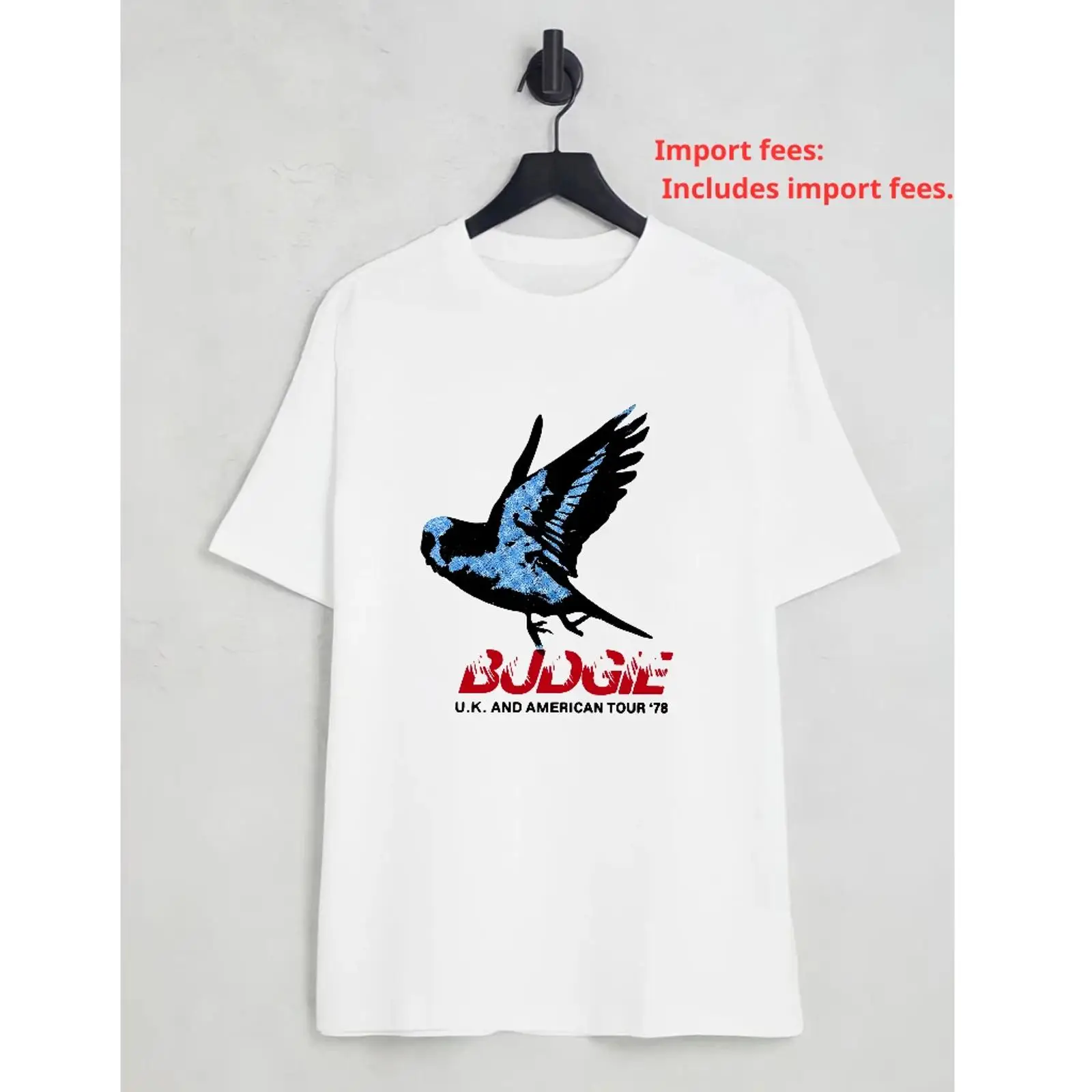 Camiseta de la banda Budgie UK - Vintage Fashion Uk reseña y precio